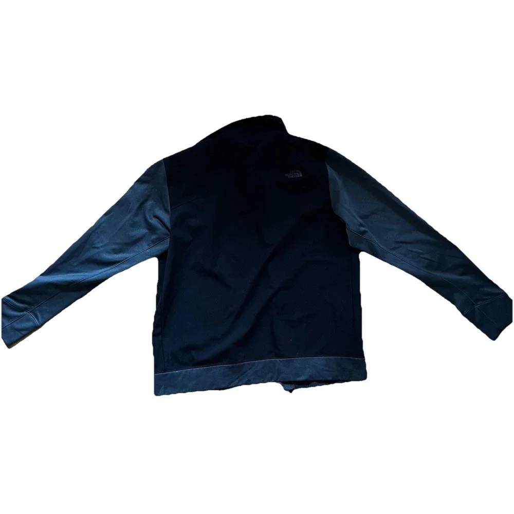 North Face Kadet Full Zip Black Jacket Men's Size M Lightweight Track Logo‎ Hike